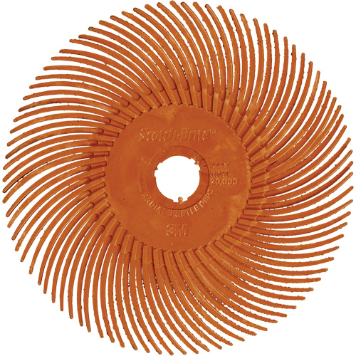 Scotch-Brite Type C Precision Radial Bristle Brush PN-RB, Ceramic, 80+ Grit, 3" Dia. Equipment World