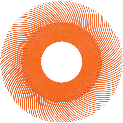 Scotch-Brite Type C Precision Radial Bristle Brush PN-RB without Adapter, Ceramic, 80+ Grit, 6" Dia. Equipment World