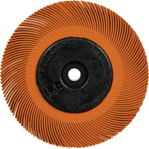 Scotch-Brite Type C Precision Radial Bristle Brush PN-RB with Adapter, Ceramic, 80+ Grit, 6" Dia. Equipment World