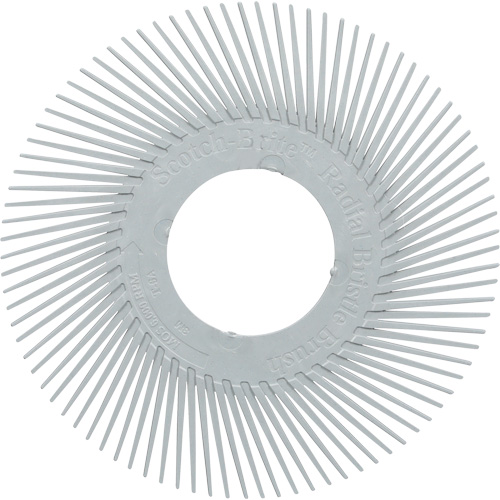 Scotch-Brite Type A Precision Radial Bristle Brush PN-RB without Adapter, Ceramic, 120+ Grit, 6" Dia. Equipment World