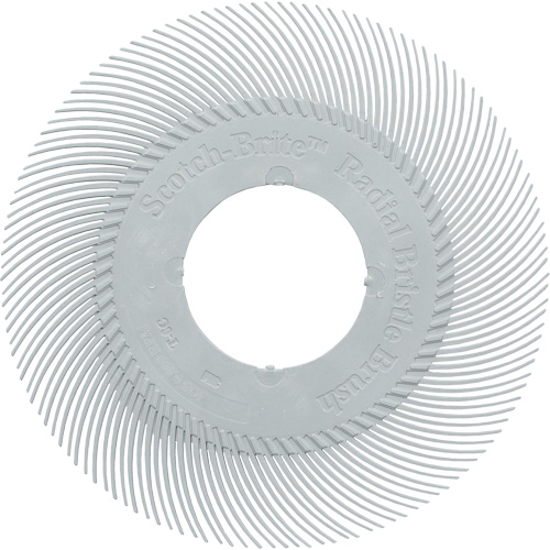 Scotch-Brite Type C Precision Radial Bristle Brush PN-RB without Adapter, Ceramic, 120+ Grit, 6" Dia. Equipment World