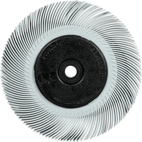 Scotch-Brite Type C Precision Radial Bristle Brush PN-RB with Adapter, Ceramic, 120+ Grit, 6" Dia. Equipment World