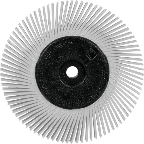 Scotch-Brite Type A Precision Radial Bristle Brush PN-RB with Adapter, Ceramic, 120+ Grit, 6" Dia. Equipment World