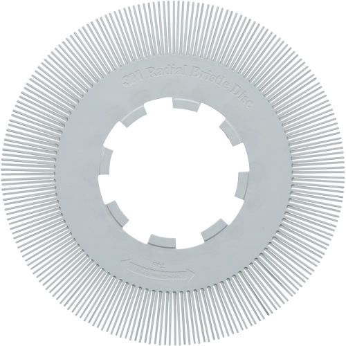 Scotch-Brite Type S Precision Radial Bristle Brush PN-RB without Adapter, Ceramic, 120+ Grit, 8" Dia. Equipment World