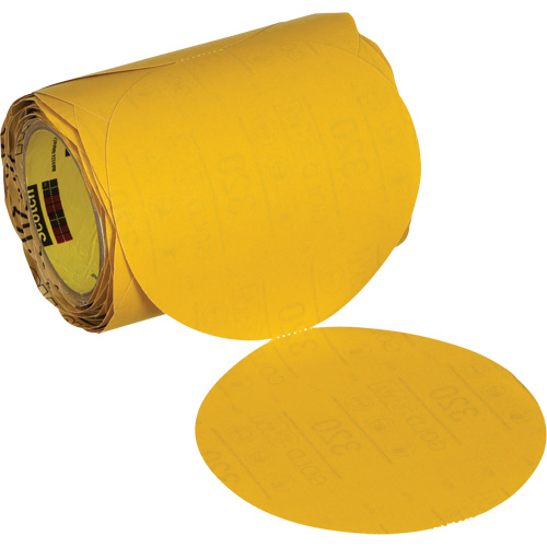 Stikit Gold Abrasive Disc Roll 09317, 6" Dia., 320 Grit, Aluminum Oxide Equipment World