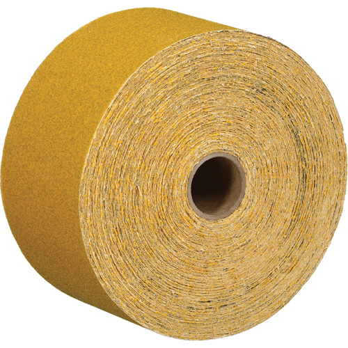 Feuille abrasive dor&eacute;e en rouleau Stikit 02785, Oxyde d'aluminium, 2-3/4" la x 135' lo, Grain 220 Equipment World