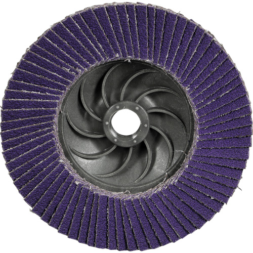 Cubitron 3 Conical  Flap Disc with Quick Change 1169F, 4-1/2" x 5/8"-11, Type T29, 80+ Grit, Ceramic Equipment World
