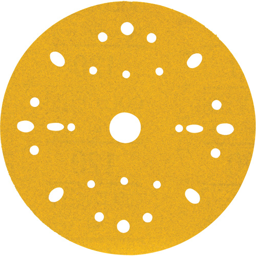 Hookit Gold Abrasive Disc, 6" Dia., 120 Grit, Aluminum Oxide, C-Weight Equipment World