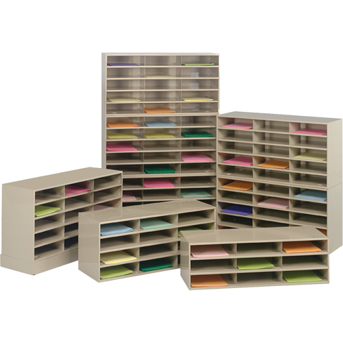 Organisateurs de donn&eacute;es, Stationnaire, 9 fentes, Acier, 33-3/4" la x 11-5/8" p x 10-3/4" h Equipment World