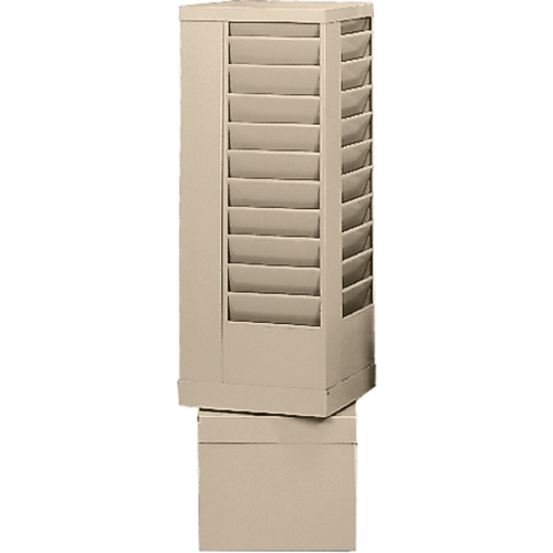 Literature Storage Racks, Rotating, 44 Slots, Steel, 14-1/8" W x 14-1/8" D x 48-1/2" H Equipment World