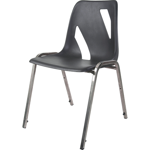 Stacking Chair, Vinyl, 31" High, 275 lbs. Capacity, Black Equipment World