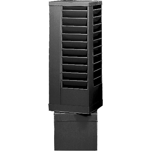 Literature Storage Racks, Rotating, 44 Slots, Steel, 14-1/8" W x 14-1/8" D x 48-1/2" H Equipment World