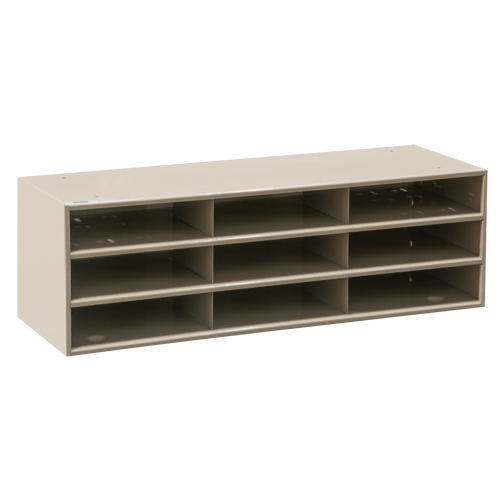 Data Organizers, Stationary, 15 Slots, Steel, 33-3/4" W x 11 5/8" D x 17 3/4" H Equipment World