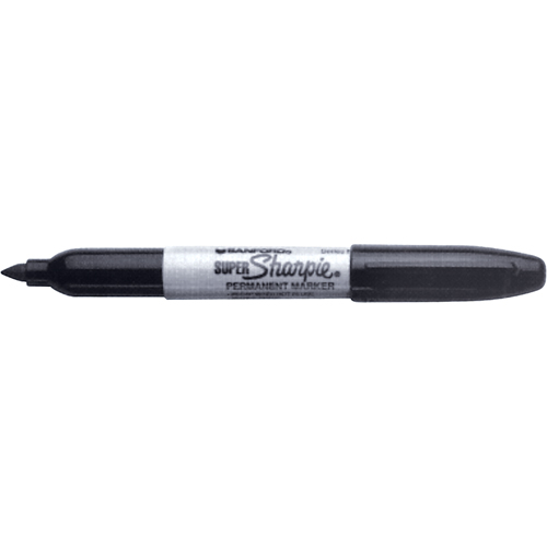 Permanent Markers - Super, Fine, Black Equipment World