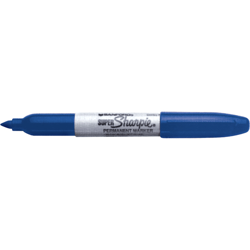 Permanent Markers - Super, Blue, Fine Tip Equipment World