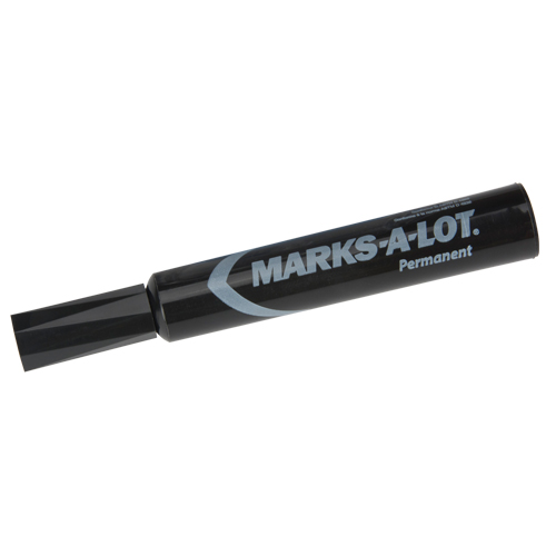 Marks-a-Lot Permanent Markers, Chisel, Black Equipment World