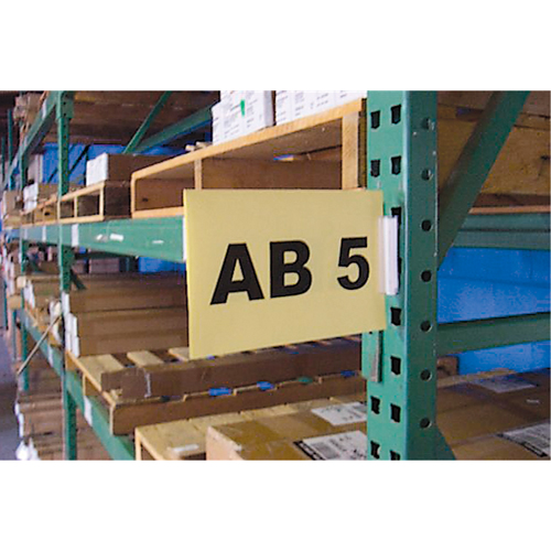 Slip 'N Stik Warehouse Aisle Sign Kits, 11" x 8-1/2", Plastic Equipment World