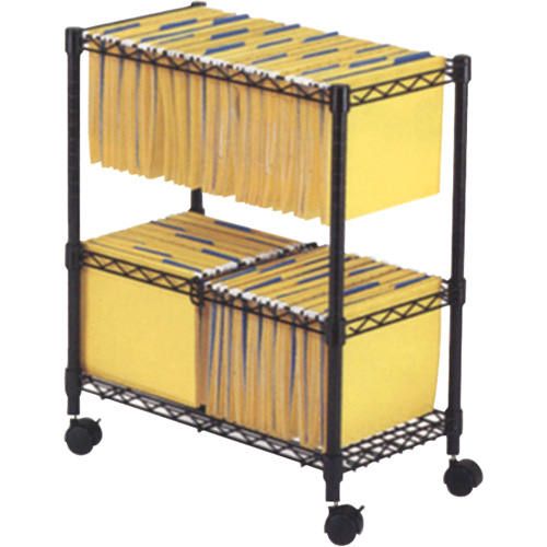 File Carts- 2-tier Rolling File Cart Equipment World