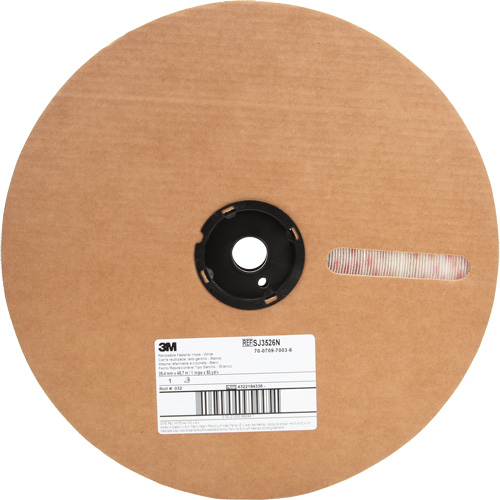 Fastener, Loop, 50 yds x 5/8", Adhesive, White Equipment World