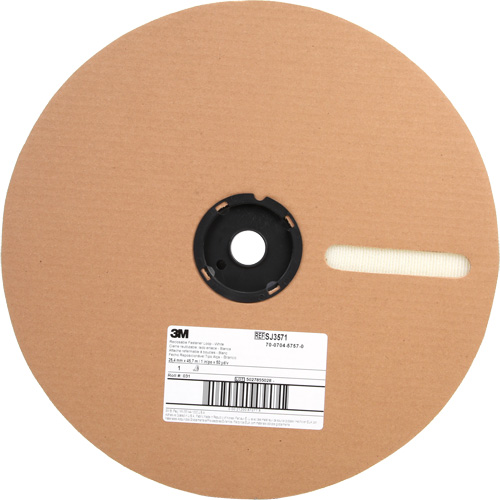 Fastener, Loop, 50 yds x 1", Adhesive, White Equipment World