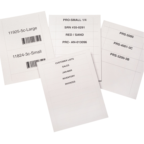 Bin Buddy Label Holders, 48" L x 8" W Equipment World