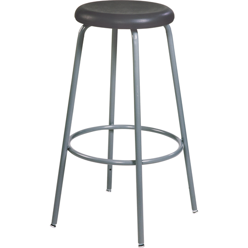 Tabouret de s&eacute;rie 500, Stationnaire, Ajustable, 20" - 28", Polyur&eacute;thane Si&egrave;ge, Noir Equipment World