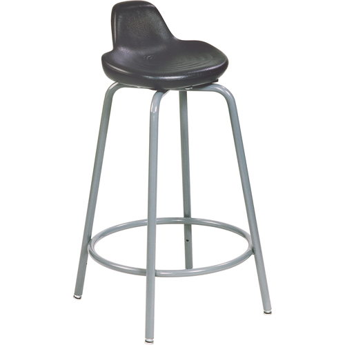 Tabouret de s&eacute;rie 500, Position assise/debout, Ajustable, 18" - 26", Polyur&eacute;thane Si&egrave;ge, Noir Equipment World