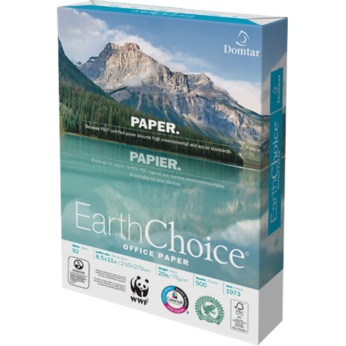EarthChoice&reg; Office Paper, FSC, 8-1/2" x 11", 20 lbs., White Equipment World