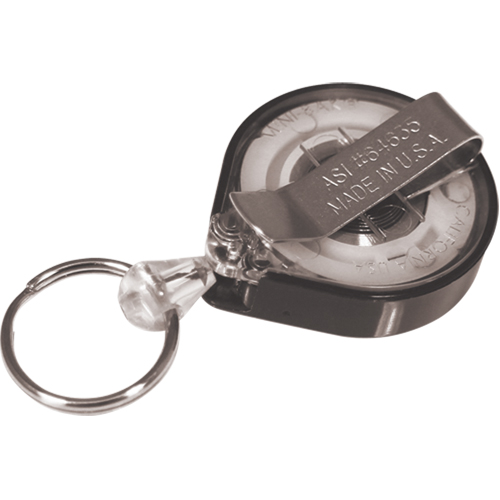 Retractable Mini-Bak&reg; Key Rings, Plastic, 36" Cable, Belt Clip Attachment Equipment World