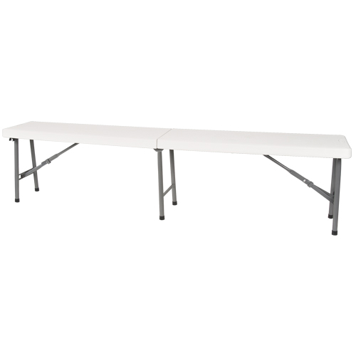 Banc pliant, Poly&eacute;thyl&egrave;ne, 72" lo x 12" la x 17" h Equipment World
