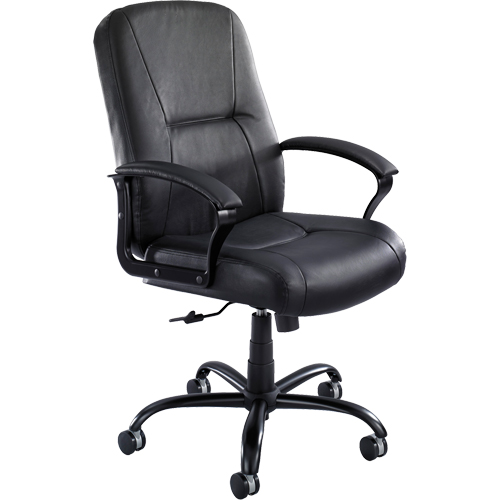 Serenity Big & Tall Chair, Leather, Black, 500 lbs. Capacity Equipment World