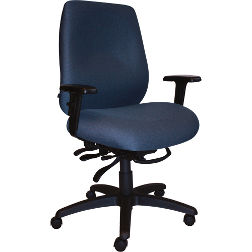 Cierra Heavy Duty Ergonomic Chairs, Fabric, Blue, 400 lbs. Capacity Equipment World