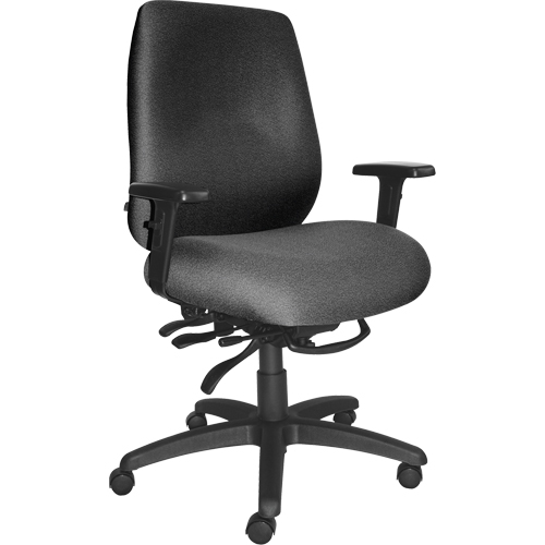 Chaises ergonomiques robustes Cierra , Tissu, Gris, Capacit&eacute; 400 lb Equipment World