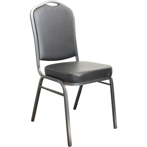 Stacking Chairs, Vinyl, 37" High, 275 lbs. Capacity, Black Equipment World