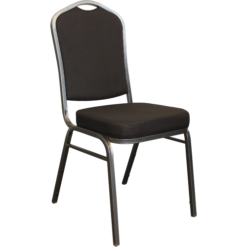 Stacking Chairs, Fabric, 37" High, 275 lbs. Capacity, Black Equipment World