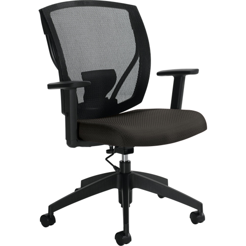 Task Chairs, Fabric, Charcoal, 300 lbs. Capacity Equipment World