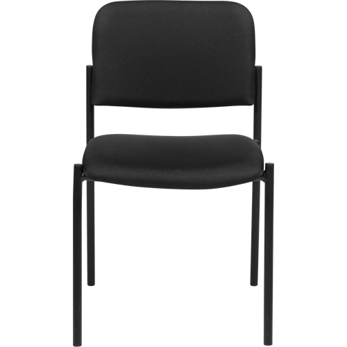 Armless Stacking Chairs, Fabric, 32" High, 300 lbs. Capacity, Black Equipment World