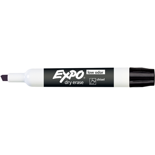 Expo&reg; Whiteboard Marker - Black, Black, Chisel Tip Equipment World