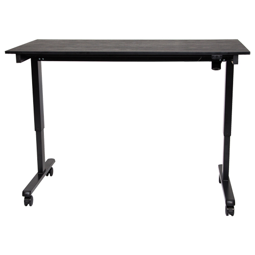 Bureau ajustable pour travail debout, , 45-1/4" h x 29-1/2" p, Noir Equipment World
