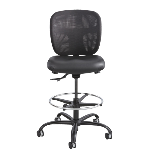 Tabouret robuste Vue, Vinyle, Noir, Capacit&eacute; 350 lb Equipment World