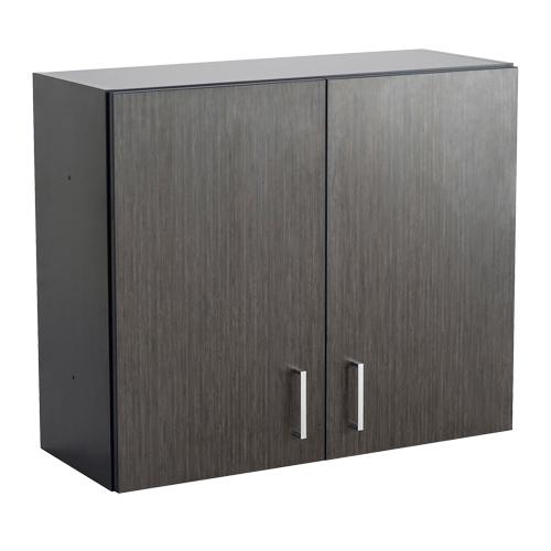 Armoire modulaire murale, 30" h x 36" la x 15" p, 1 tablettes, M&eacute;lamine, Nuit d'Asie/noir Equipment World