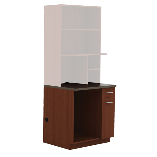 Modular Cabinet, Melamine, 39" H x 36" W x 25" D, Mahogany Equipment World