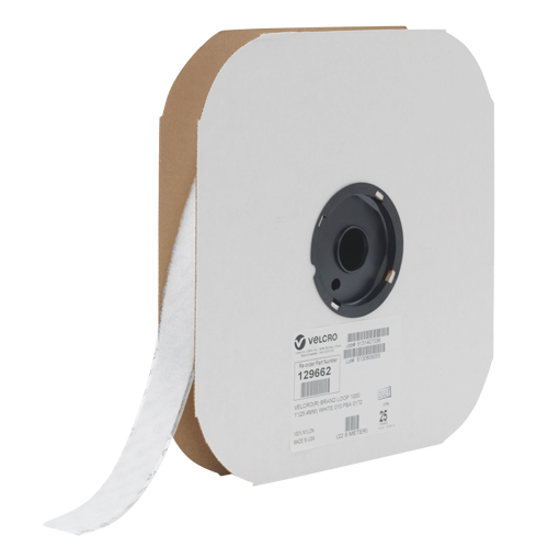 Fastener Tape, Loop, 25 yds x 3/4", Sew-On, White Equipment World