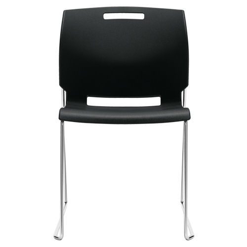 Chair, Plastic, 32-1/2" High, 300 lbs. Capacity, Black Equipment World