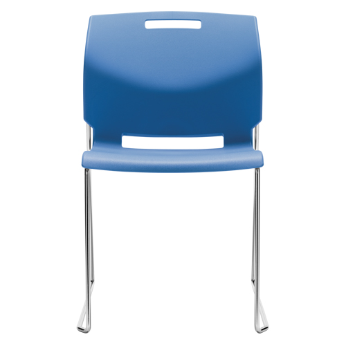 Chair, Plastic, 32-1/2" High, 300 lbs. Capacity, Blue Equipment World