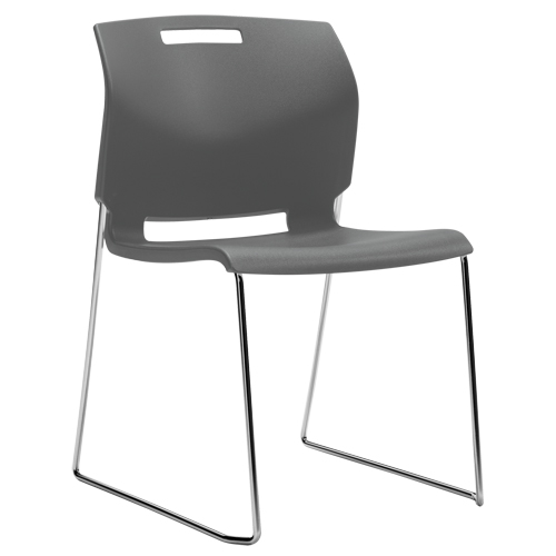 Chair, Plastic, 32-1/2" High, 300 lbs. Capacity, Grey Equipment World