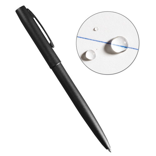 All-Weather Metal Pen, Blue, 0.8 mm, Retractable Equipment World