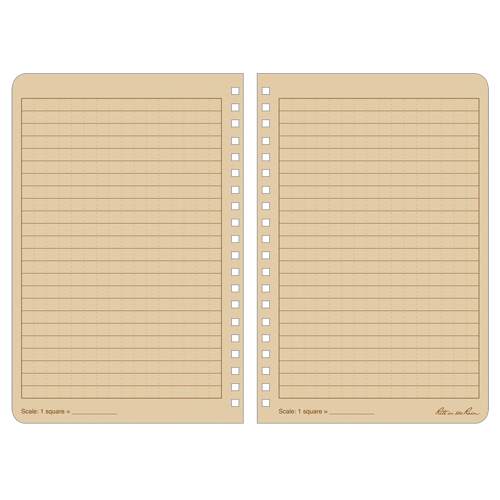 Side-Spiral Notebook, Soft Cover, Tan, 64 Pages, 4-5/8" W x 7" L Equipment World