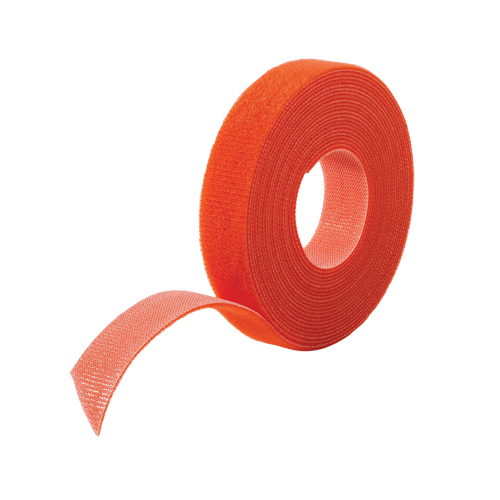 One-Wrap&reg; Cable Management Tape, Hook & Loop, 25 yds x 5/8", Self-Grip, Orange Equipment World