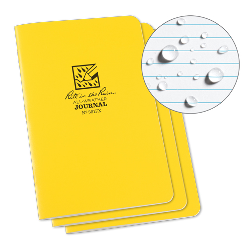 Carnet de notes, Couverture souple, Jaune, 48 Pages, 4-5/8" , 7"  Equipment World